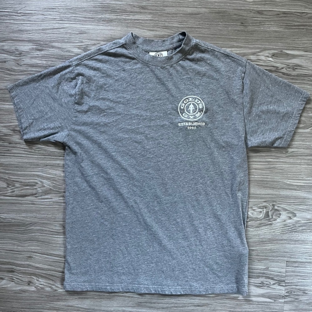 Golds Gym Venice LA T-Shirt Mens XS Gray Graphic Tee Established 1965 Joe Gold